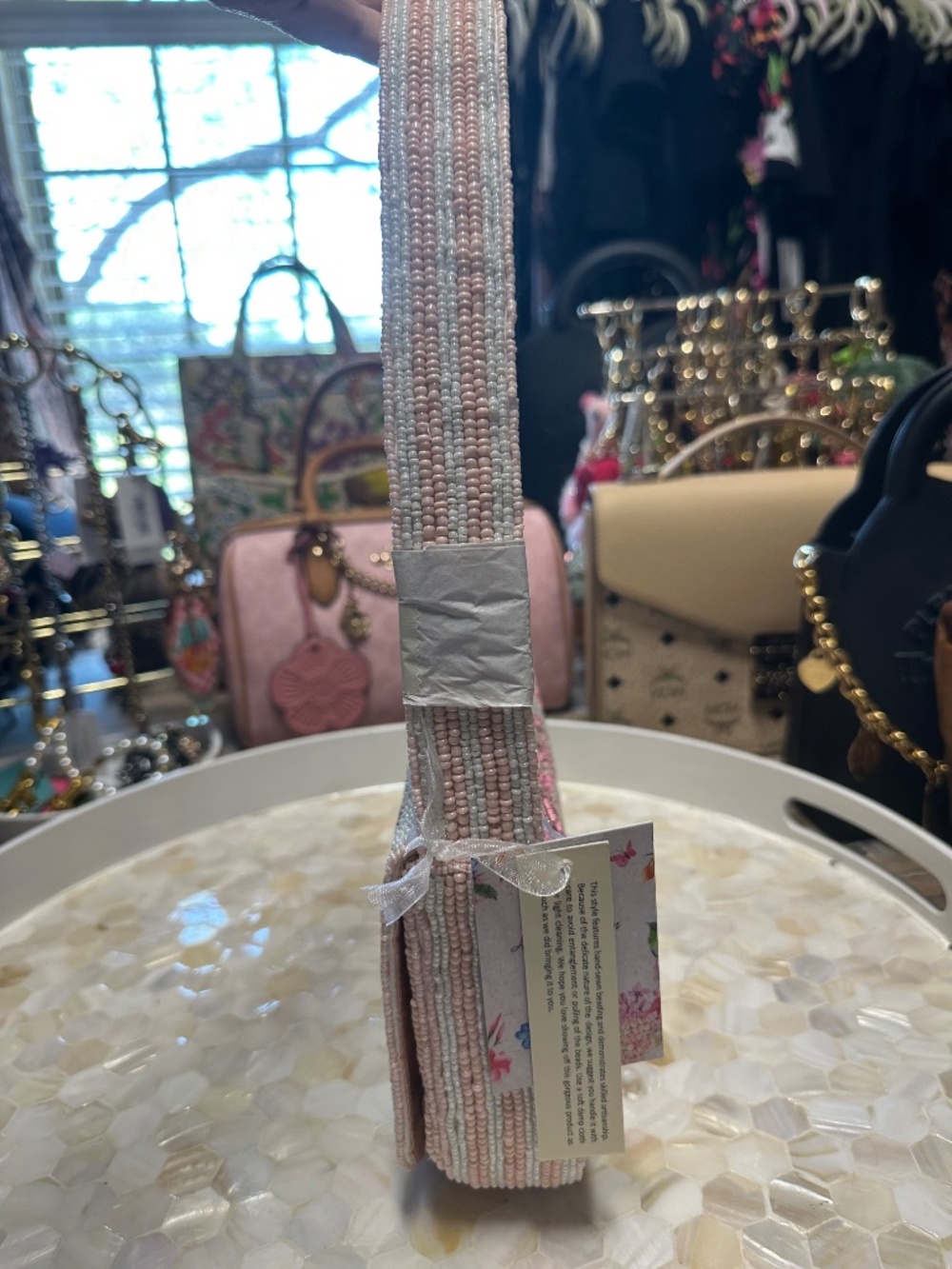 NWT! Viral Beaded Ballerina Bag Beautiful! - Picture 3 of 8